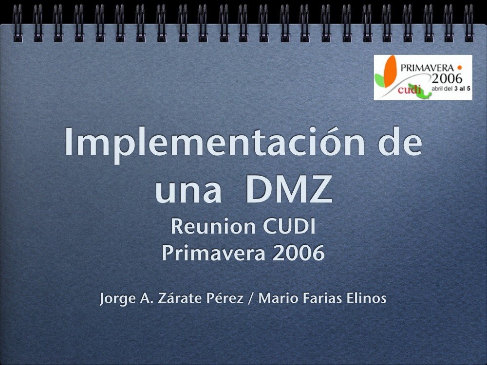 Imágen de pdf Implementación de una DMZ